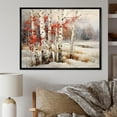 thumbnail image 1 of Designart "Winter Contrast Birch Woods IV" Tree Birch Floater Framed Canvas Art Print, 1 of 5
