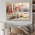 thumbnail image 1 of Designart "Winter Contrast Birch Woods IV" Tree Birch Floater Framed Canvas Art Print, 1 of 5
