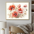 thumbnail image 1 of Designart "Winter Delight In Poppies' Charm I" Poppies Floater Framed Wall Decor, 1 of 5