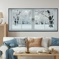 thumbnail image 1 of Designart "Winter Forest View from Window I" Extra Large Landscapes Framed Wall Art - Traditional White Winter Landscape Bedroom Framed Canvas Wall Art, 1 of 7