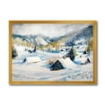 thumbnail image 1 of Designart 'Winter In Mountain Village' Traditional Framed Art Print, 1 of 4
