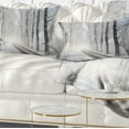 thumbnail image 1 of Designart Winter Lane in Foggy Morning - Landscape Photo Throw Pillow - 12x20, 1 of 5