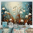 thumbnail image 1 of Designart "Winter Mountain Snowdrop Charm I" Snowdrops Canvas Art Print, 1 of 1