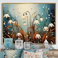 thumbnail image 1 of Designart "Winter Mountain Snowdrop Charm I" Snowdrops Floater Framed Canvas Art Print, 1 of 1