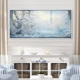thumbnail image 1 of Designart "Winter River View from Window IV" Extra Large Landscapes Framed Wall Art - Traditional White Winter Landscape Entryway Framed Wall Art, 1 of 7