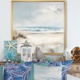 thumbnail image 1 of Designart "Winter'S Enchantment By The Coastal Ocean II" Coastal Ocean Floater Framed Canvas Art Print, 1 of 5
