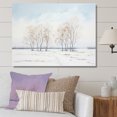 thumbnail image 1 of Designart "Winter'S Minimalist Canvas" Snow Canvas Wall Art, 1 of 7
