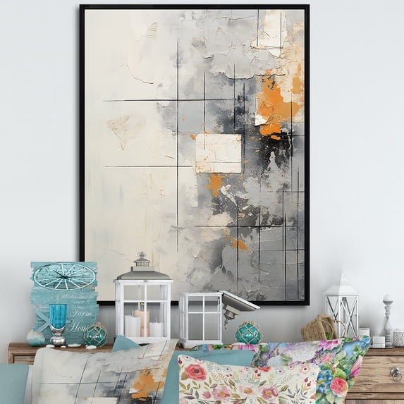 Designart "Winter'S Simplicity I" Winter Landscape Floater Framed Canvas Art Print