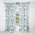 thumbnail image 1 of Designart "Winter's Tale In Scandinavian Scenery" Floral Blackout Curtain Single Panel, 1 of 4