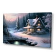 thumbnail image 1 of Designart Winter Scene Farmhouse Canvas Wall Art, 1 of 5