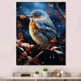 thumbnail image 1 of Designart "Winter Serenity Blue Bird Beauty III" Animals Canvas Wall Art - Traditional Blue Bird Hallway Wall Art Decor, 1 of 6