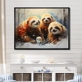 thumbnail image 1 of Designart "Winter Serenity of Brown Sloths" Animals Framed Wall Art - Modern Brown Sloth Bedroom Framed Canvas Wall Art, 1 of 6