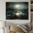 thumbnail image 1 of Designart "Winter Tree In Black And White Photography I" Tree Floater Framed Canvas Wall Art, 1 of 5