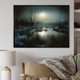 thumbnail image 1 of Designart "Winter Tree In Black And White Photography I" Tree Floater Framed Canvas Wall Art, 1 of 5