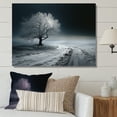 thumbnail image 1 of Designart "Winter Tree In Black And White Photography II" Tree Canvas Prints, 1 of 7