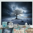 thumbnail image 1 of Designart "Winter Tree In Black And White Photography" Tree Wall Art Living Room, 1 of 1