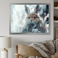 thumbnail image 1 of Designart "Winter Wonderland Frosty Bunny Scenery" Landscapes Framed Wall Art Decor - Traditional Brown Winter Landscape Entryway Framed Wall Art, 1 of 6