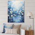 thumbnail image 1 of Designart "Winters Flowers Beauty Pointillism" Landscape & Nature Wall Art Living Room, 1 of 5