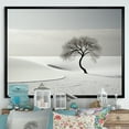 thumbnail image 1 of Designart "Wintery Landscape Snapshot I" Winter Landscape Floater Framed Canvas Wall Art, 1 of 5