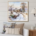 thumbnail image 1 of Designart "Wintery Rural Fusion II" Farm Floater Framed Wall Decor, 1 of 5