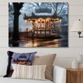 thumbnail image 1 of Designart "Wintry Carousel Landscape" Carousel Canvas Art Print, 1 of 7