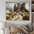 thumbnail image 1 of Designart "Wintry Castle Splendor" Castles Floater Framed Wall Art Prints, 1 of 5