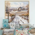 thumbnail image 1 of Designart "Wintry Vineyard Allure I" Vineyard Floater Framed Wall Art Prints, 1 of 5