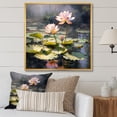 thumbnail image 1 of Designart "Wisdom In The Watercolor Lotus Pond" Lotus Floater Framed Wall Art Prints, 1 of 5