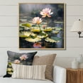 thumbnail image 1 of Designart "Wisdom In The Watercolor Lotus Pond" Lotus Floater Framed Wall Art Prints, 1 of 5