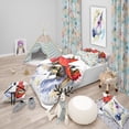 thumbnail image 1 of Designart 'Wolf with Red Cap Illustration' Modern & Contemporary Duvet Cover Set, 1 of 2