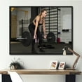 thumbnail image 1 of Designart "Woman Engaged In Full Gym Training" Aerobic & Bodybuilding Floater Framed Canvas Prints, 1 of 5