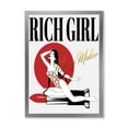 thumbnail image 1 of Designart 'Woman In Swimsuit With Pomade' Vintage Framed Art Print, 1 of 4
