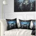 thumbnail image 1 of Designart Woman Suit with Relief - Abstract Throw Pillow - 16x16, 1 of 5
