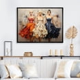 thumbnail image 1 of Designart "Women Dresses Luxury gracefulness" Fashion Floater Framed Canvas Print, 1 of 7