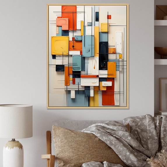 Designart "Wonderland In Boundless Prairies" Prairies Floater Framed Canvas Prints