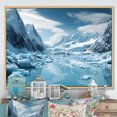 thumbnail image 1 of Designart "Wonderment at the Glacial Landscape" Landscapes Floater Framed Wall Art Living Room, 1 of 7