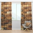 thumbnail image 1 of Designart 'Wood Planks' Modern & Contemporary Blackout Curtain Panel, 1 of 4