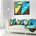 thumbnail image 1 of Designart Wooden Boats on Lake Phewa - Boat Throw Pillow - 18x18, 1 of 1