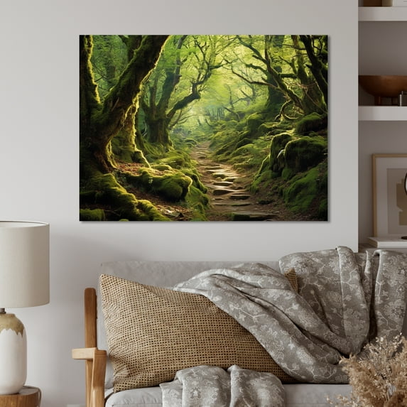 Designart "Woodland Serenity Enchanted Forest" Forest Metal Wall Decor
