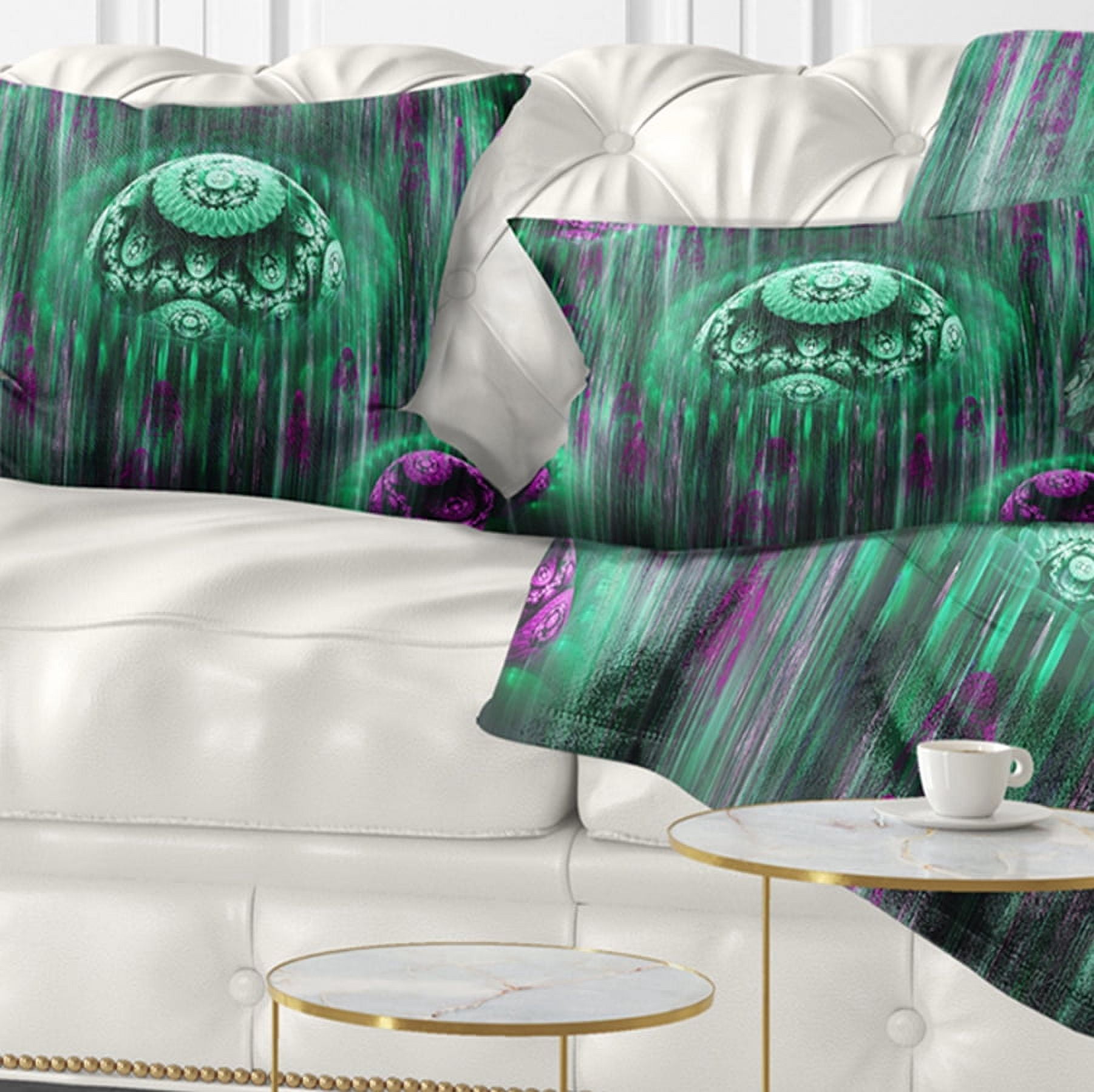 Designart World of Infinite Universe - Abstract Throw Pillow - 12x20