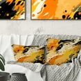 thumbnail image 1 of Designart "Yellow And Black Painterly Cheetah Print I" Animal Print Printed Throw Pillow, 1 of 5