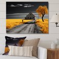thumbnail image 1 of Designart "Yellow And Grey Rural Monochrome" Meadow Wall Art Prints, 1 of 7