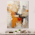 thumbnail image 1 of Designart "Yellow Black Abstract Fractal Expressions" Modern Wall Art Print, 1 of 5