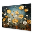 thumbnail image 1 of Designart "Yellow Blue Buttercups Golden Glow Collage II" Floral Metal Wall Decor, 1 of 5