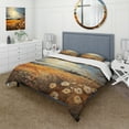 thumbnail image 1 of Designart "Yellow Blue Prairies Patchwork II" Landscapes Bedding Covert Set - Prairies Gold Traditional Bed Set With 2 Shams, 1 of 6