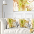 thumbnail image 1 of Designart Yellow Bright Candle - Abstract Throw Pillow - 16x16, 1 of 5