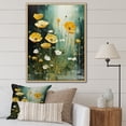 thumbnail image 1 of Designart "Yellow Buttercup Flower Beauty III" Floral Framed Wall Art - Traditional Yellow Buttercups Entryway Framed Wall Art, 1 of 6