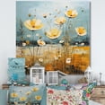 thumbnail image 1 of Designart "Yellow Buttercups Buttercup pasture" Floral Canvas Wall Art, 1 of 5
