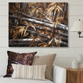 thumbnail image 1 of Designart "Yellow Floral Bamboo Tranquility II" Floral Wall Art Print, 1 of 5