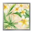 thumbnail image 1 of Designart 'Yellow Flowers and Tropical Foliage XI' Traditional Framed Art Print, 1 of 4